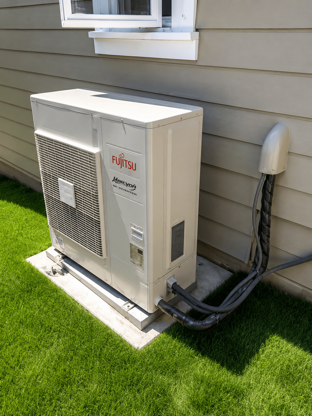 Fujitsu residential heat pump outdoor unit
