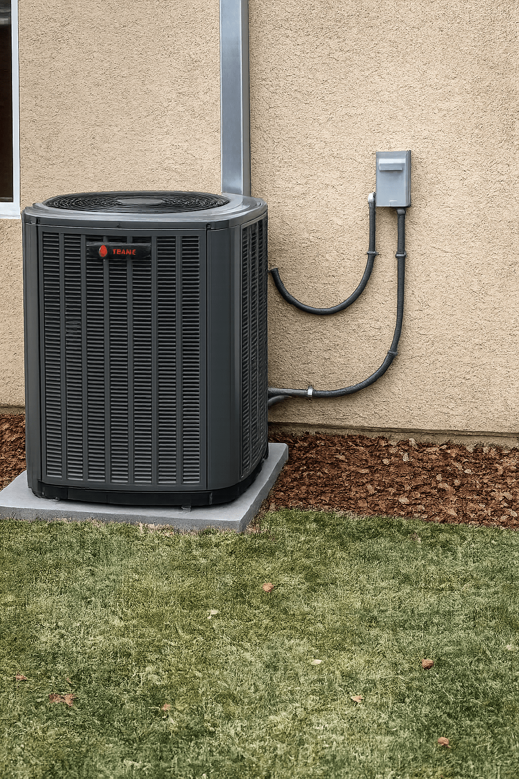 Residential HVAC condenser unit